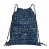 sier On Blue Painted Texture V-Viking Age Cool Portable Shop Drawstring Bags Riding Backpack Gym Clothes Storage Backpacks x34u#