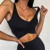 Ausrichten von Neck lu Bra Sommer gegen Crop Top Frauen Sport Fiess Yoga Tanktops Training Taste Fitness