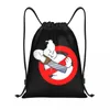 Bolsas de compras Ghost Buster Bolsa Bolsa Mulheres Mulheres Ginástica Dobrável Esportes de Sackpack Sobrenatural Movies Mochilas