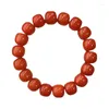 Strand Natural Bodhi Root Rouge Red Hand String Wedding Walida