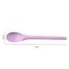 Spoons Small Long Handle Silicone Spoon Porridge Rice Ice Cream Salad Stirring Kitchen Catering Soup Ladle Tablespoons Tableware