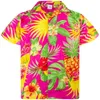 Camisas casuais masculinas Tropical fofo papagaio 3d impressão masculina superdize praia praia moda havaiana mass roupas de lapela com botão