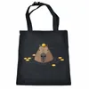 حقيبة متجر Capybara Shopper حقيبة إعادة التدوير Bolsa Cott Grocery Bag SAC Cabas sho cloth cabas e3eq#