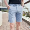 Männer Sommer Shorts Casual Waffel Koreanische Plaid Shorts Fashion Bermudas Männlich kurz Homme Streetwear Slim Fit Anzughose 240416