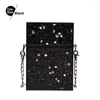 Cordonnage fansIman 2024 Summer Sacs de messager Sacs de mode Sequins d'épaule Femme Box Crossbody Phone Designer Handsbag