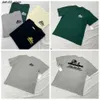 Men's T-Shirts Designer t Shirt Aimes Fun Printing Leons Dore Loose Casual Cotton Short Sleeve Couple Summer Retro Graffiti Dark Blue Green French Grey Bxro Q240416