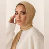 Sjalar Ramadan Modal Womens Cotton Shirt Headscarf Long Muslim Scarf Shawl Plain Weave Soft Headscarfl2404