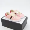 Barnskor designer casual bi tränare småbarn baby sko stor barn ungdom sneaker spädbarn flickor pojkar barn svart vit rosa grön lyx br