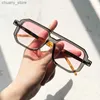 Солнцезащитные очки Kammpt Vintage Square Sunglasses для мужчин Fashion 2022 Retro Double Bridge Мужские бокалы для солнечных очков