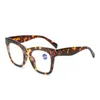 Güneş Gözlüğü Lüks Tasarım Kare Çerçeve Gözlük Retro Ultralight Okuma Gözlükleri Kadın Erkekler Uzak Görme Gözlükler 0 ila 4.0