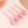 Spoons 4Pcs Wheat Straw Dinnerware Soup Japanese Rice Sauces Spoon Porridge For Wonton Dumpling