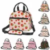 strawberry Lunch Bag for Girls Women Insulated Lunch Box for School Work Picnic Cooler Tote Bag with Adjustable Shoulder Strap l2tt#