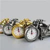 Desk Table Clocks Vintage Creative Gift Locomotive Decor Bicycle Alarm Tabletop Childrens Decorative Model Cycle-Desk Motorcycle C Dhkvw