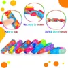 Decompressiespeelgoed 12 -stcs Fidget Toys Pop Bracelet Party Gunsten Bubble Armbanden Push Poping Sensory Stress Relever Toys For Kids Children GiftSl2404