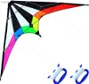 Neu angekommen 48 Zoll Rainbow Professional Double Line Stunt Kite mit Griffen und einer gut gestalteten Flugfabrik Ausgang Y240416