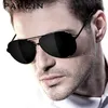 Sunglasses PARZIN Classic Aviation Men Sunglasses Brand Design Alloy Frame Pilot Polarized Sun Glasses For Driving Male Black UV400 240416