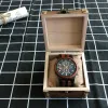 Montres Natural Wooden Watch Men Military Sport multifonction chronographe personnalisé personnalisé sur le quartz de bois de bois personnalisé Relogio pour hommes