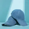 Boll Caps Säsongens koreanska version Mäns och kvinnors cowboy tvättade baseball cap casual trendig sol skuggning smal ansikte duckbill