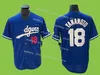 New La Baseball 18 Yoshinobu Yamamoto Jersey Stitch Dodgers Home Away 17 Shohei Ohtani Jerseys Blue White Gray Treasable Sports Shirt رجل شباب أطفال