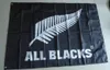 All Blacks Flag 3x5ft 150x90cm afdrukken 100D Polyester indoor buitenhangende decoratie vlag met messing doorvoertules 6001499