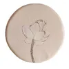 Kudde kinesisk rundstol lotus cirkulär icke-halkstolmatta inkluderar kärna