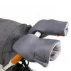 Części do wózka Czarne wodoodporne wózki ciepłe rękawiczki Mitt Baby Powóz Zimowy ręka akcesoria