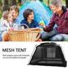Utomhus camping skugga tält skärmmask solskydd takstorlek stor antimosquito net pergola för picknick 240416