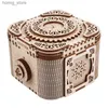 Puzzle 3D Boîte de bijoux en bois Puzzle mécanique 3D Modèle de construction surprise Collier de bague de mariage surprise Gift Y240415