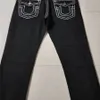 Pantalon de créateur de jeans pour hommes Baggy Jeans Hip Hop Rock Black Pantalon droit Pantalon de grande taille Pantalon décontracté