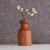 Wazony drewniane ręcznie robione naczynia kwiatowe z solidnym pulpitem ślubnym dekoracja retro prosta sucha wazon