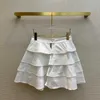 スカートデザイナーShenzhenen Nanyou 23春/夏の甘いものと年齢を減らすロータスエッジレイヤードハイウエストケーキFluffy A-Lineスカート