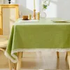 Tafel doek katoen en linnen waterdichte olie wegwerp olie gecontracteerde mat rechthoek maaltijd thee tafel_an2834