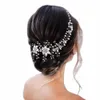 Youlapan Fr Headpiece Mariage Bandeau de mariage pour la mariée Crystal Pearls Femmes Tiara Bridal Cirses Hair Jewelry Acturs HP295 K89J # #