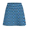 Faldas de patrón geométrico funky mini falda mujer corta estilo coreano ropa mujer 2024 lujo
