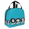 Mafalda Carto Quino Comics Sac à lunch isolé Sac thermique réutilisable Portable Tote Box Food Sac Collège voyage O2G3 #