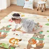 180200 cm składanie XPE Mat Mat Kid Soft Floor Nursery Cartoon Activity Pad podwójny dywan dywanu 240411