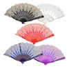 Figurines décoratives 5 pcs Bronzée Fleur pliante Gift Vintage Vintage Fans de main Handheld Classic Retro Chinois