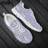 Lässige Schuhe filensigns flache Schnürschuh für Frauen Kawaii Cartoon Muster Sneaker Lady Atmungsfreie Luftgitter Zapatos Mujer