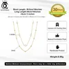 Chains ORSA JEWELS 14K Gold Layered Pearl Necklace With Handmade Natural 925 Sterling Silver Tiny Vintage Chain For Women GPN62