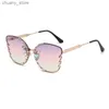 Sunglasses Fashion Butterfly Sunglasses Women Luxury Brand Designer Vintage Gradient Sun Glasses Personality Eyewear Gafas De Sol Mujer Y240416