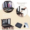 Adazzo Professional Makeup Artist Rolling Train Case Multifunktionell kosmetisk stor vagnslagring för nagel 240416