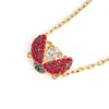 Designer Swarovskis Jewelry Shi Jia 1 1 Original Template Beating Heart Seven Star Ladybug Necklace Female Swallow Element Crystal Collar Chain Female Generation