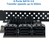Cards PCIE SATA 1X 4X To 6/8/10 Ports SATA 3.0 Hard Disk Expansion Card To 6GB/s Internal Adapter Support for A Wide Range of Systems