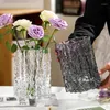 Vase 1PCガラス氷河デザイン花瓶ダイニングテーブルフラワープランターリビングルームテーブルトップデコレーションウェディングデコレーションデイリーギフト