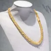 2024 Nieuwe aangepaste S925 Silver Moissanite Diamond Necklace Hip Hop Style