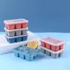 Silikon Ice Cube Maker -brickor med lock Mini Ice Muber Small Square Mold Ice Maker Kök Tillbehör Ice Mold Ice Cube Tray