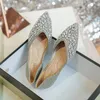 Casual Shoes Pointy Crystal Rivets Women Flats 41-43 Plus Size Mules Luxury Rhinestone Ballerina For Woman Soft Moccasins 2024