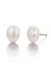 Wedding 4567 mm 100 Natural Freshwater Pearl Earrings Jewelry 925 Sterling Silver Brincos Zircon Stud Earrings For Women1488287