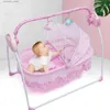 Baby Cribs Electric Baby Crib Cradle Infant Bed Sleeping Auto-Swing Rocking Chair Bassinet For Babies 0-18 Months Pink L416