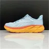 One 9 Clifton Bondi Running Shoes 8 Vibrant Orange Triple Black White Peach Whip Coastal Sky Shifting Sand Olive Haze Ocean Lilac Mist Blue T u8L8#